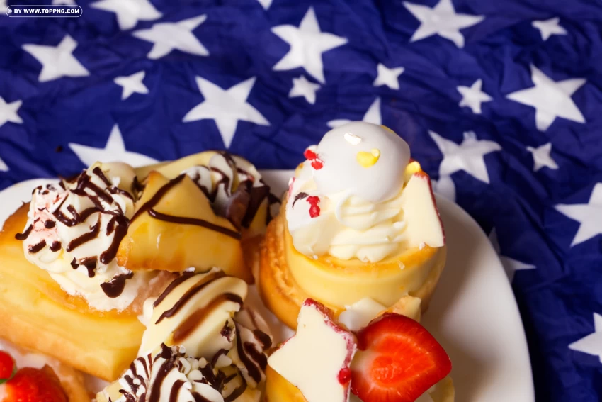 Tasty Patriotism 4th Of July Dessert Ideas With Striking S PNG Transparent Background