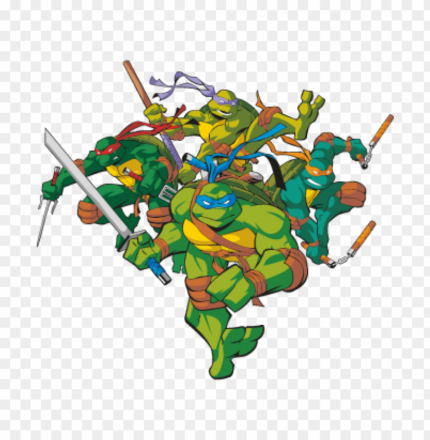 Teenage Mutant Ninja Turtles .eps Vector Free Download PNG Transparent Background