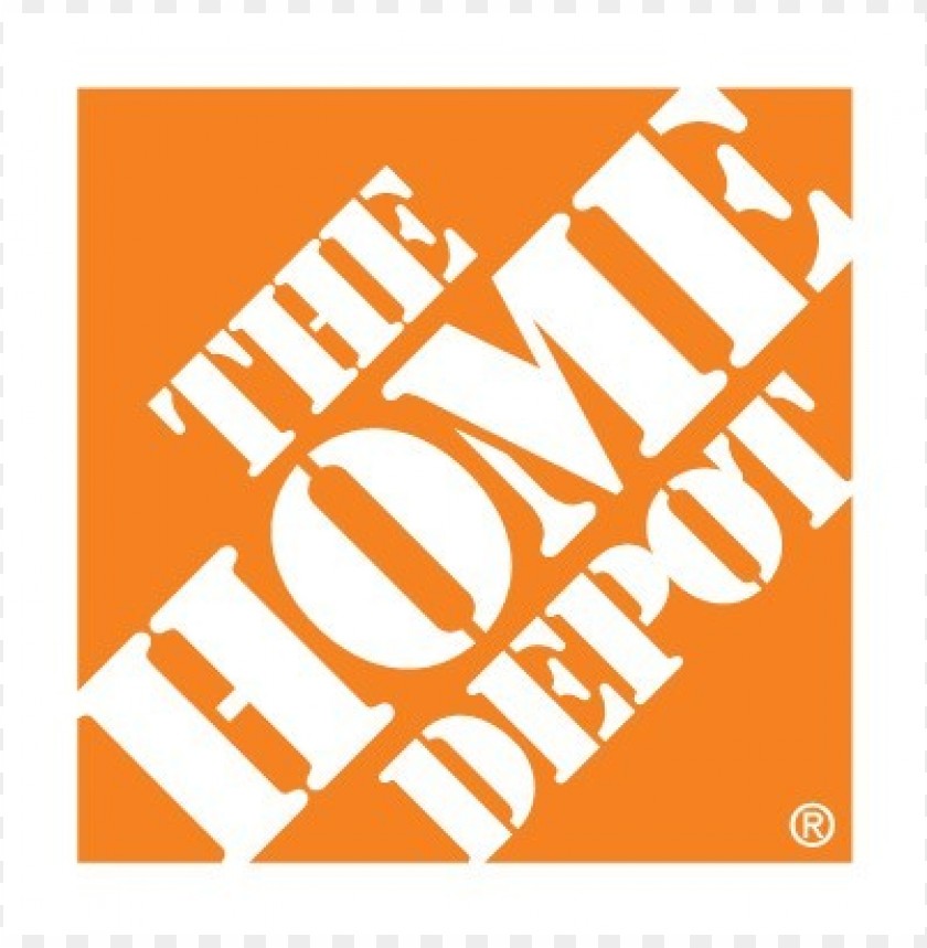 The Home Depot Logo Vector Free PNG Transparent Background