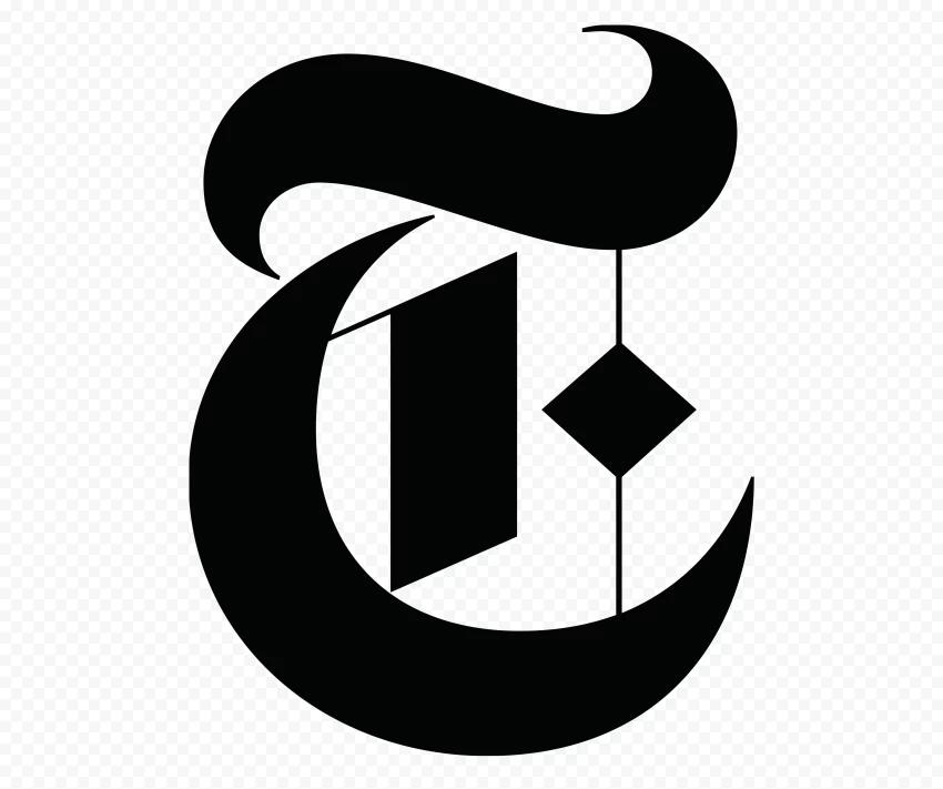 The New York Times Symbol Logo Black Hd PNG Transparent Background