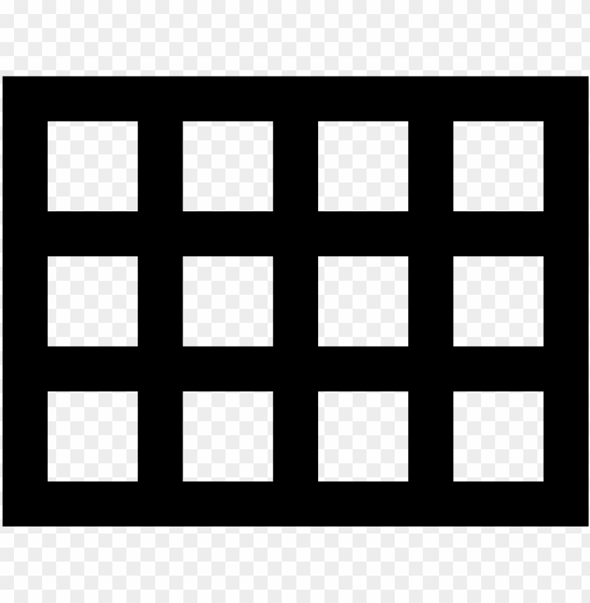 There Is A Square - Grid Icon PNG Transparent Background