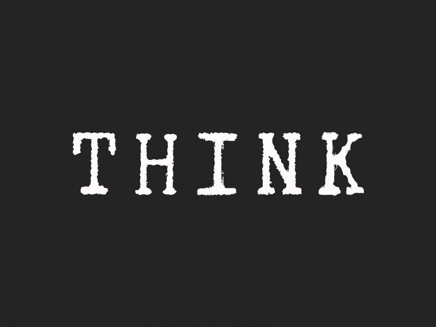 Think Motivation Inscription Word Background