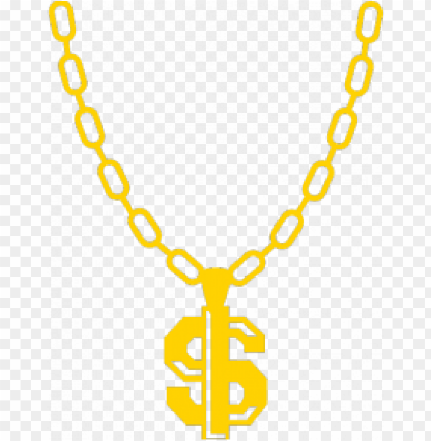 Thug Life Chain Dollar Sign PNG Transparent Background