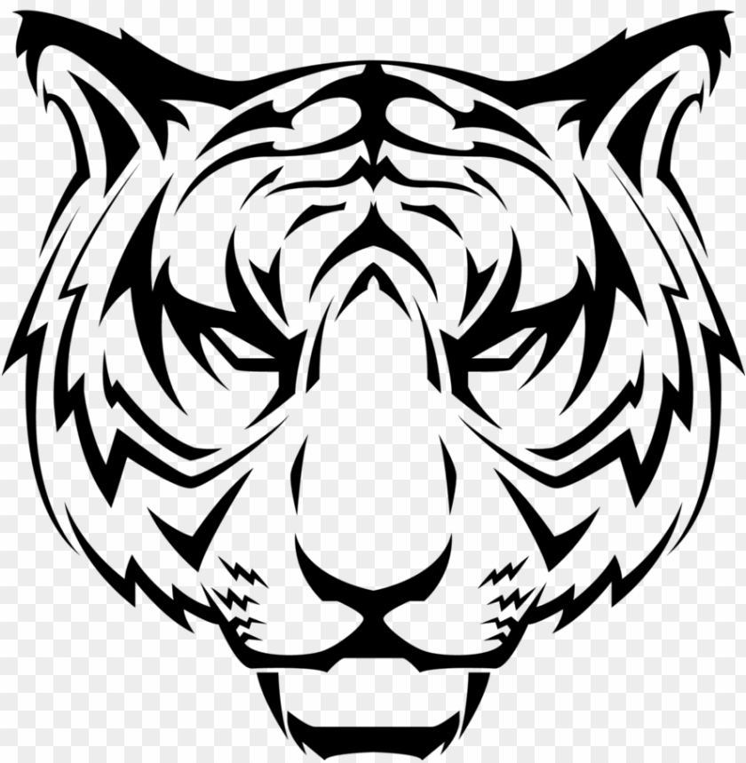 tiger head vector