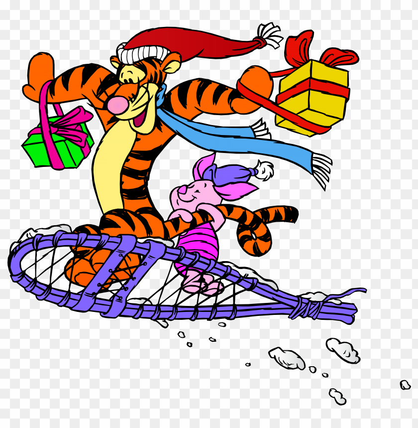 christmas, piglet, tigger