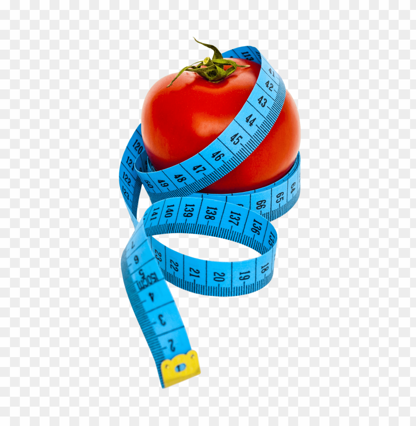 Tomato with Measuring Tape PNG, health, food, object