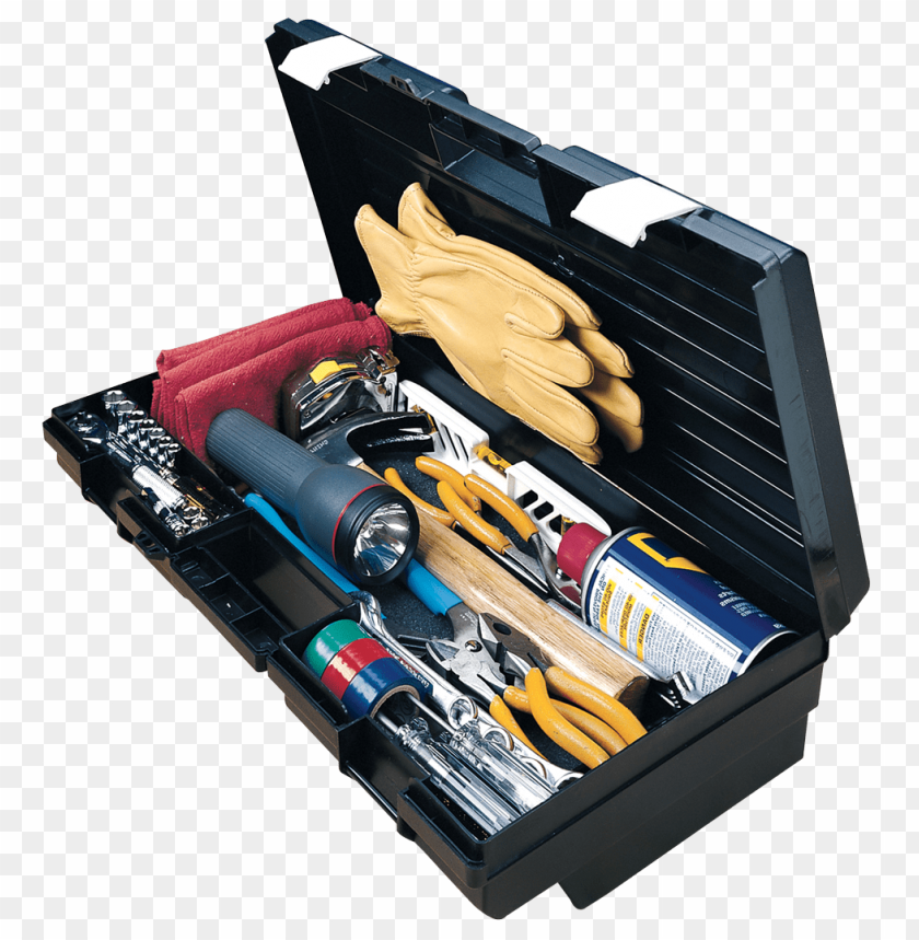 Toolbox, Hand Tools, Power Tools, Safety Gear, Maintenance Supplies