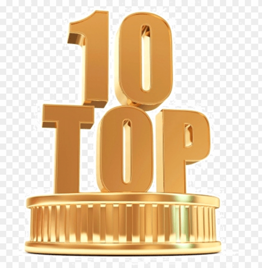 Label, Gold Top 10 Icon PNG, ranking, award