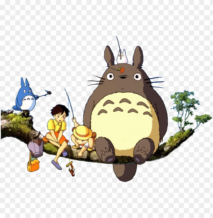 anime character, forest, nature, cute creatures, playful scenes, Totoro, whimsical art