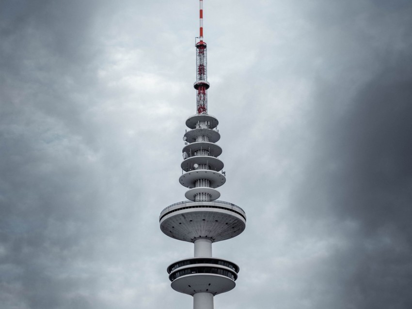 tower, clouds, sky, architecture