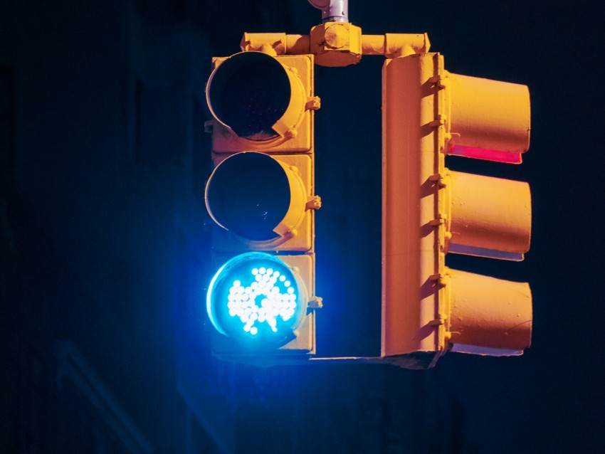 Traffic Light Signal Green Light Bright Background