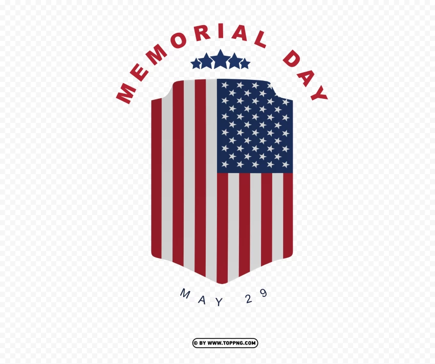 American Flag Memorial Day Flag PNG Transparent Background