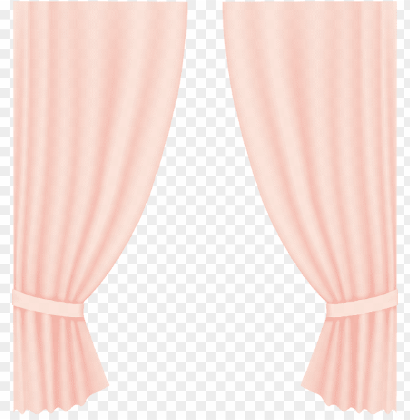 transparent curtain peach