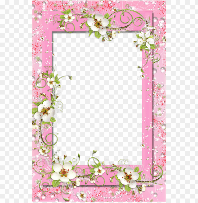 floral frame, pink background, spring flowers, decorative borders, nature design, floral decor, floral illustration