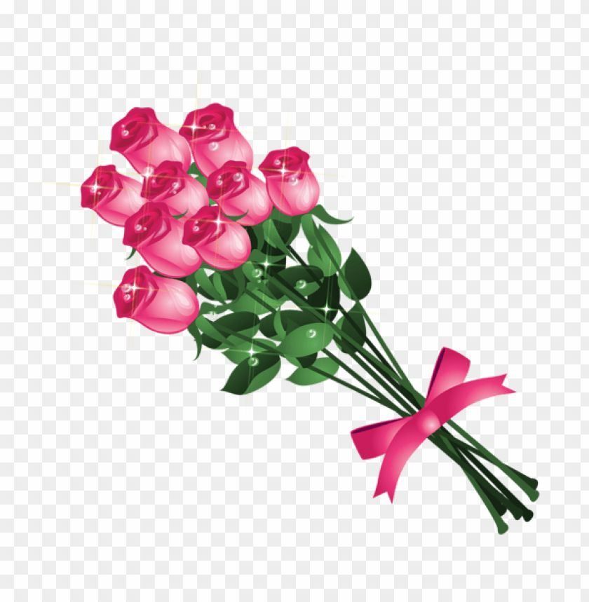 transparent pink roses bouquetpicture