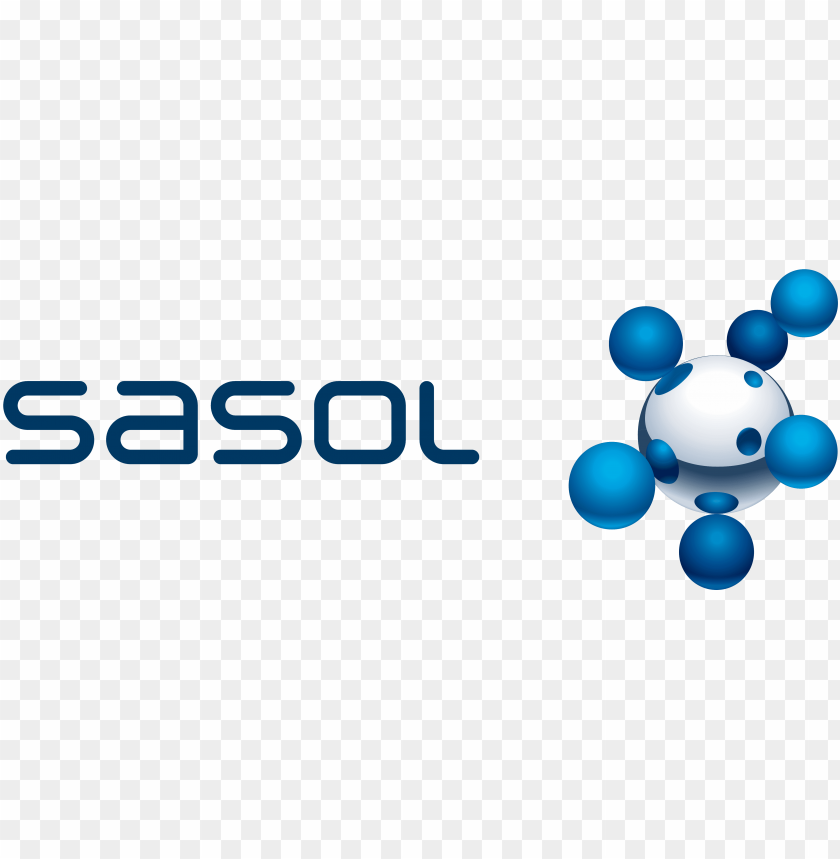 sasol, molecular structure, blue spheres, chemical symbol, science logo, technology branding, innovation