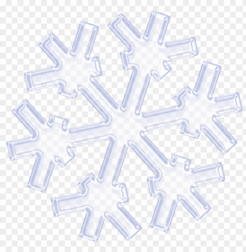 transparent simple snowflake