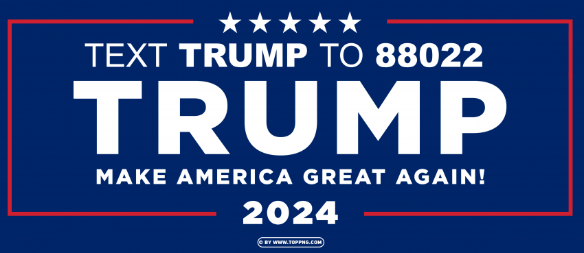 Trump 2024 Republican Campaign Logo Hd PNG Transparent Background