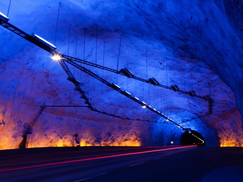 tunnel, dark, lights, underground, lighting