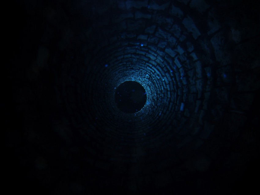 Tunnel Immersion Dark Circle Background