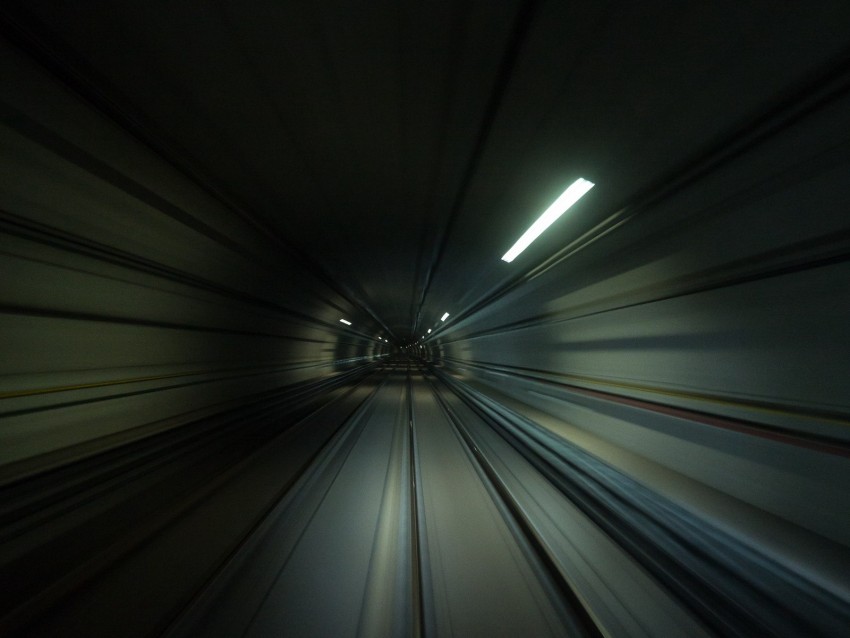 Tunnel Speed Movement Dark Deepening Background