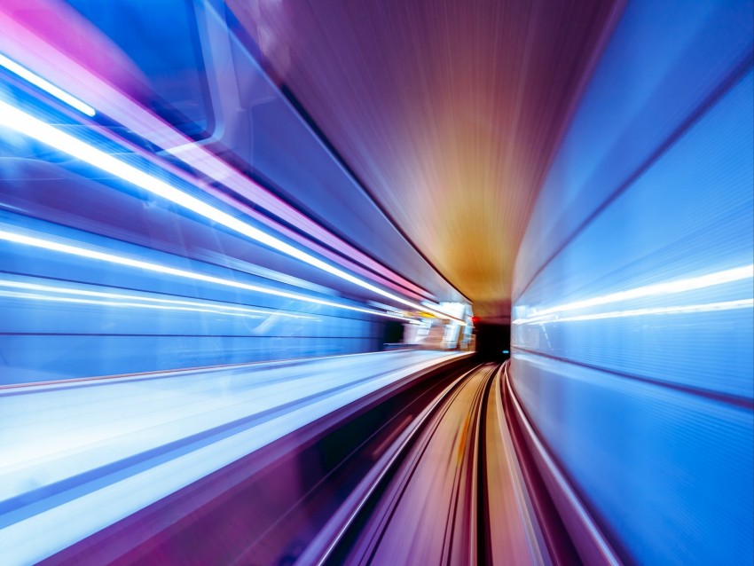 Tunnel Turn Line Speed Backlight Background