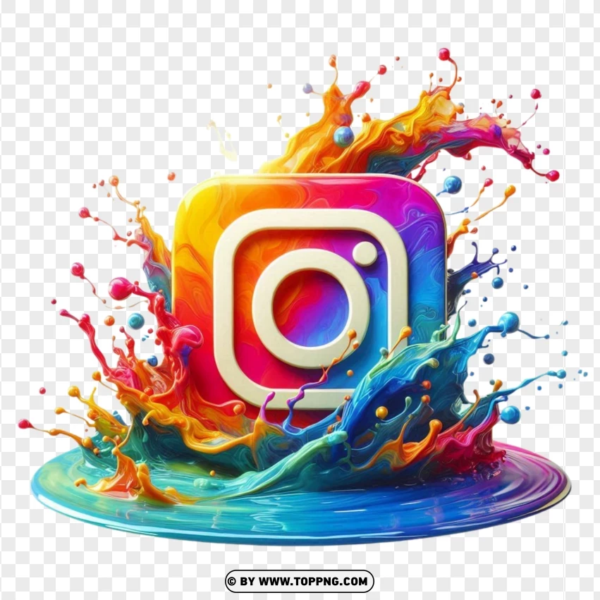 Instagram Logo,  Instagram Symbol,splash,Icon, Vector, Media, Symbol