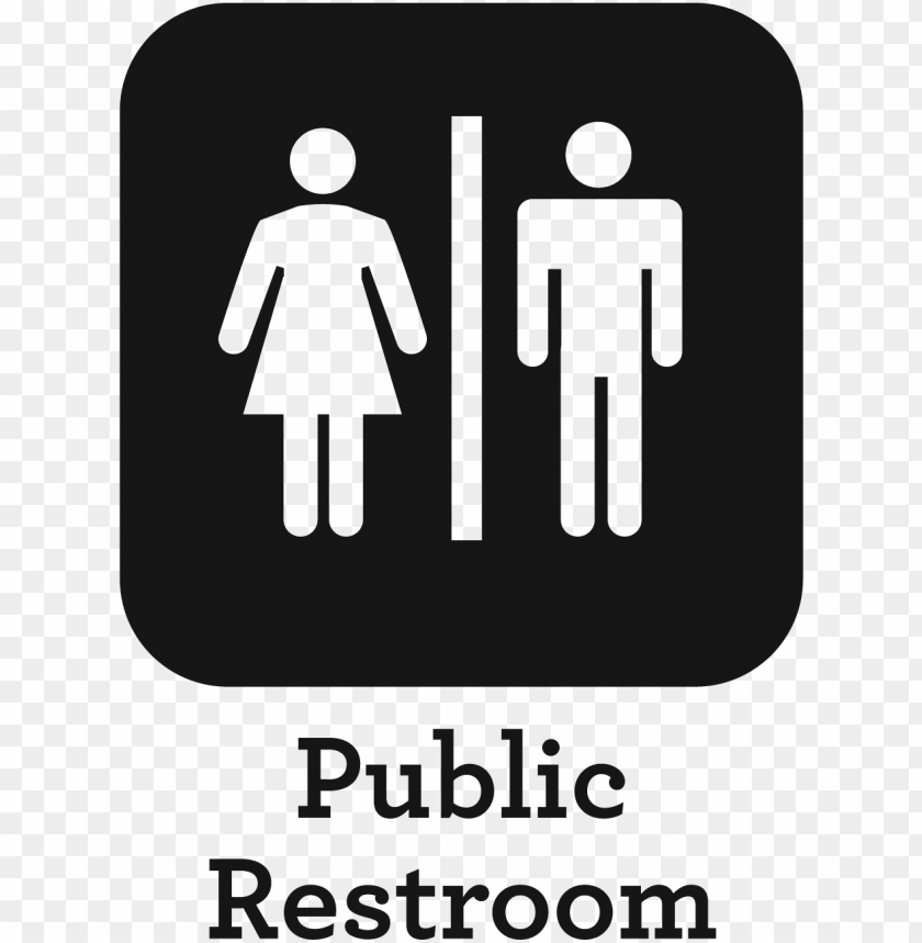 Ublic Restroom - Girl Boy Bathroom Si PNG Transparent Background