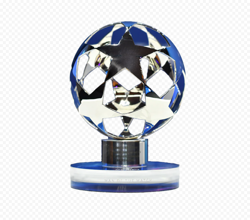 Uefa Champions League Trophy Man Of The Match Award PNG Transparent Background