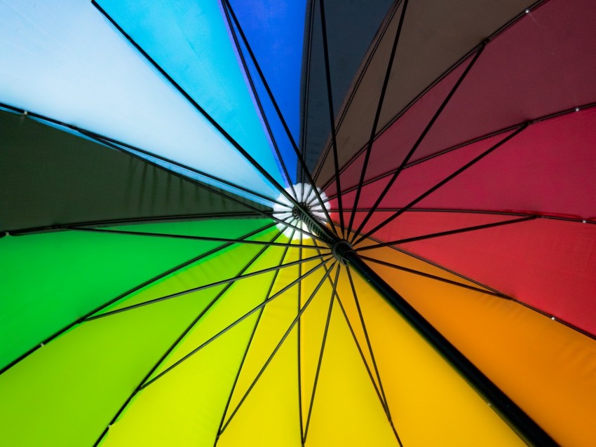 Umbrella Colorful Bright Design Mechanism Background