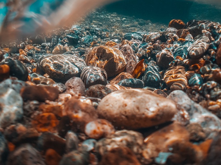 Underwater Stones Bottom Dive Water Background