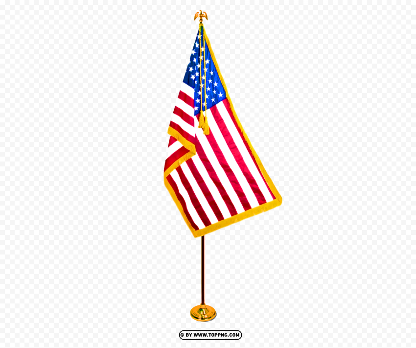 Usa American Flag Pole Hd PNG Transparent Background