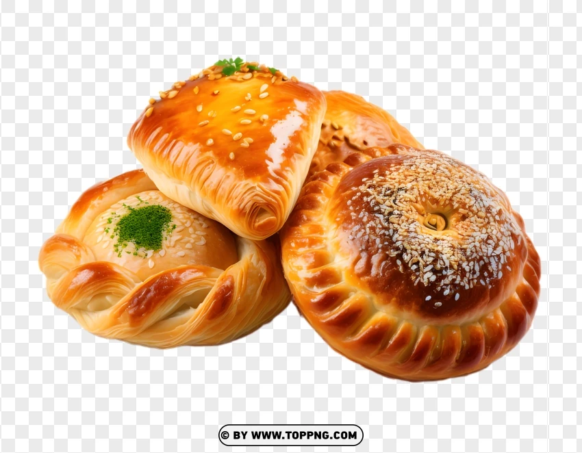 Uzbek Cheese Herb Pastry Free PNG Transparent Background