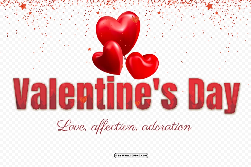 Valentines Day Love Design Elements PNG Transparent Background