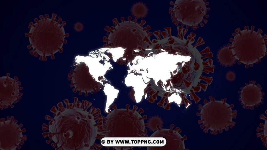 Vector Disease Outbreak And Coronavirus Alert With Globe Map PNG Transparent Background