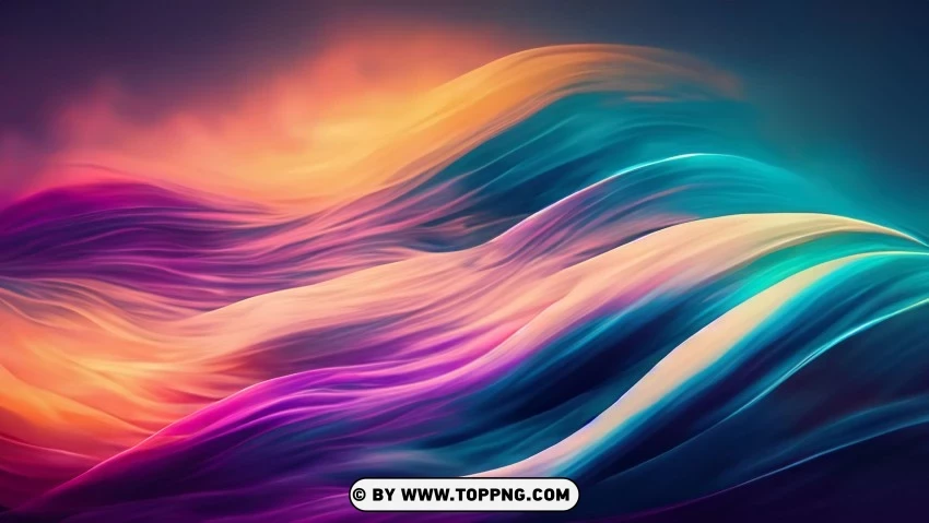 Vibrant Abstract Digital Artwork In 4k Resolution PNG Transparent Background