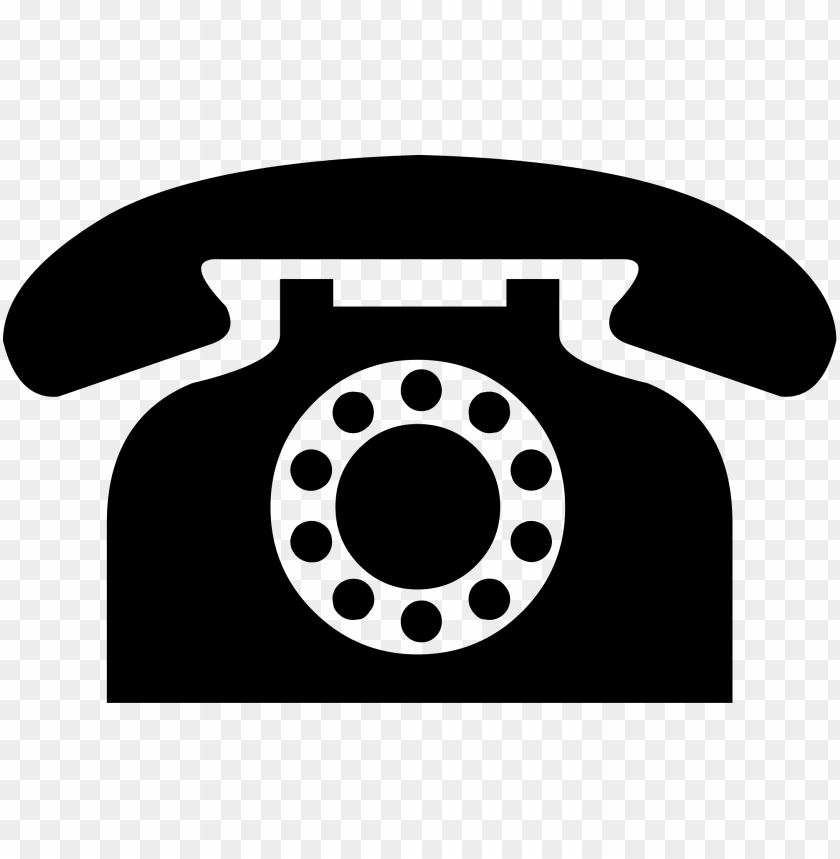 electronics, phone icons, vintage black phone icon, 