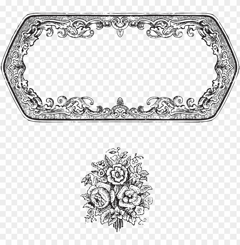 vintage design, decorative frames, floral illustrations, antique art, ornate decorations