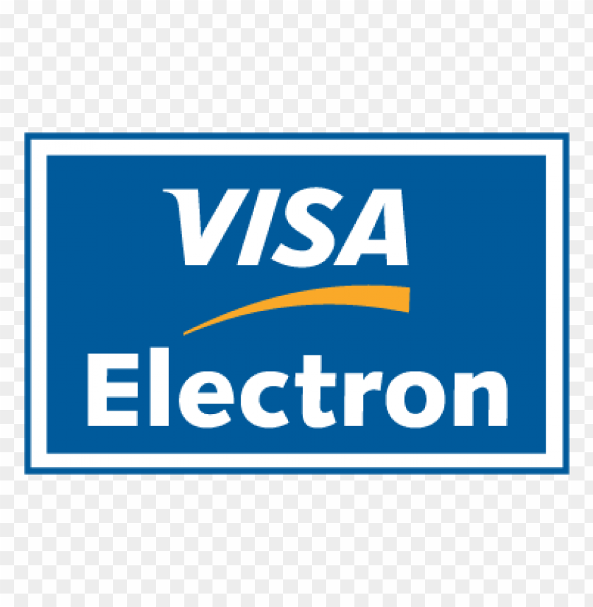 Visa Electron Logo Vector Free PNG Transparent Background