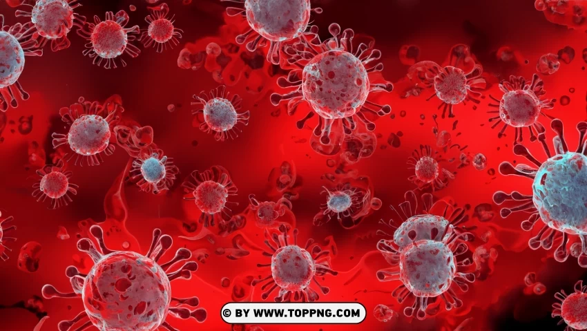 Visualizing Coronavirus At A Macro Scale 3d Illustration PNG Transparent Background