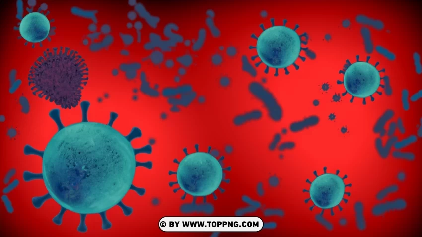 Visualizing Health Threats Medical Illustration in Alert Background, EG-5 ,COVID-19, Marburg Virus, Virus, Deadly, Pathogen