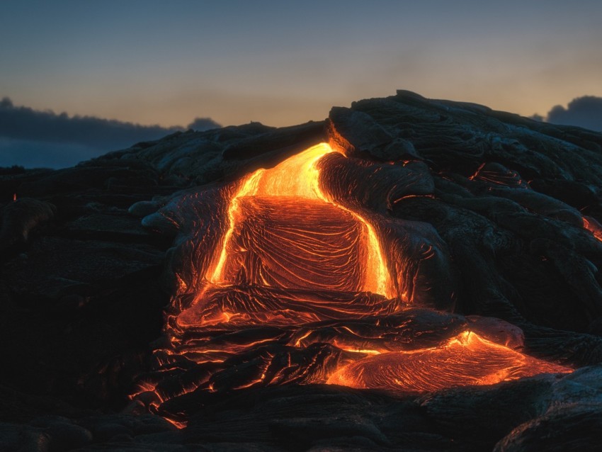 Volcano Lava Fiery Melting Background