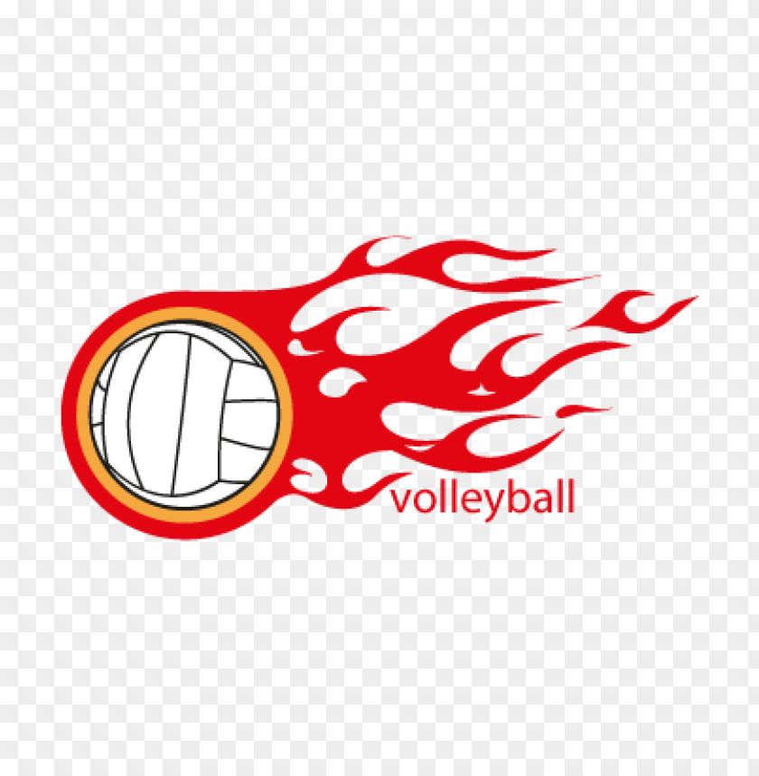 volleyball, sports logo, dynamic design, flames, motion graphics