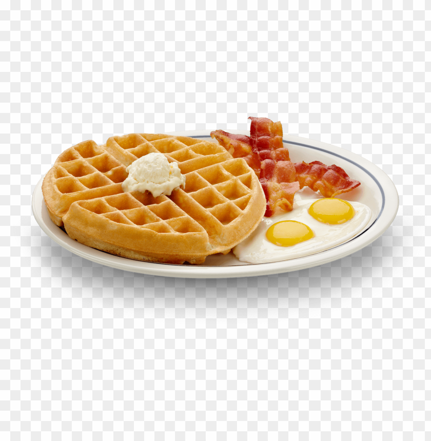 Breakfast, Waffles, Bacon, Eggs, Pancakes