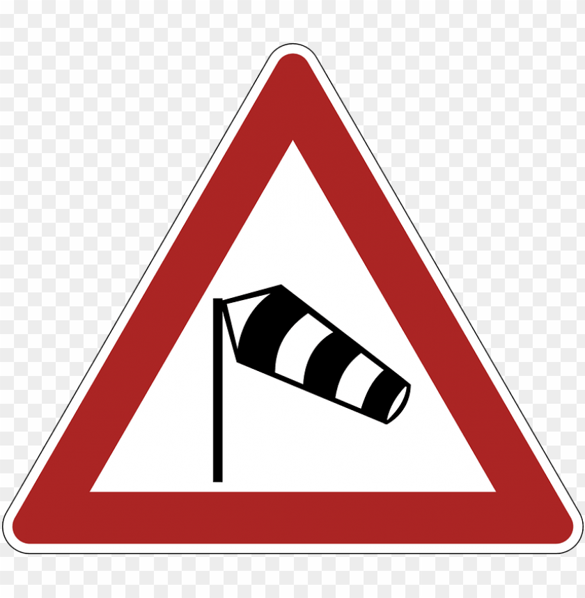 transport, traffic signs, warning sidewind road sign, 