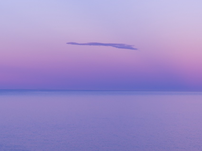 Water Cloud Horizon Purple Haze Background