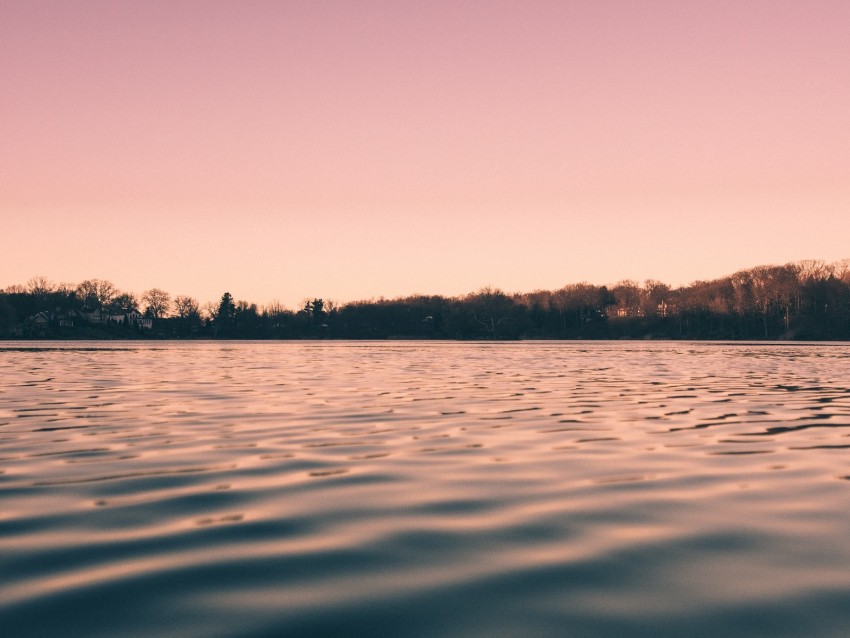 water, ripples, lake, twilight, dark