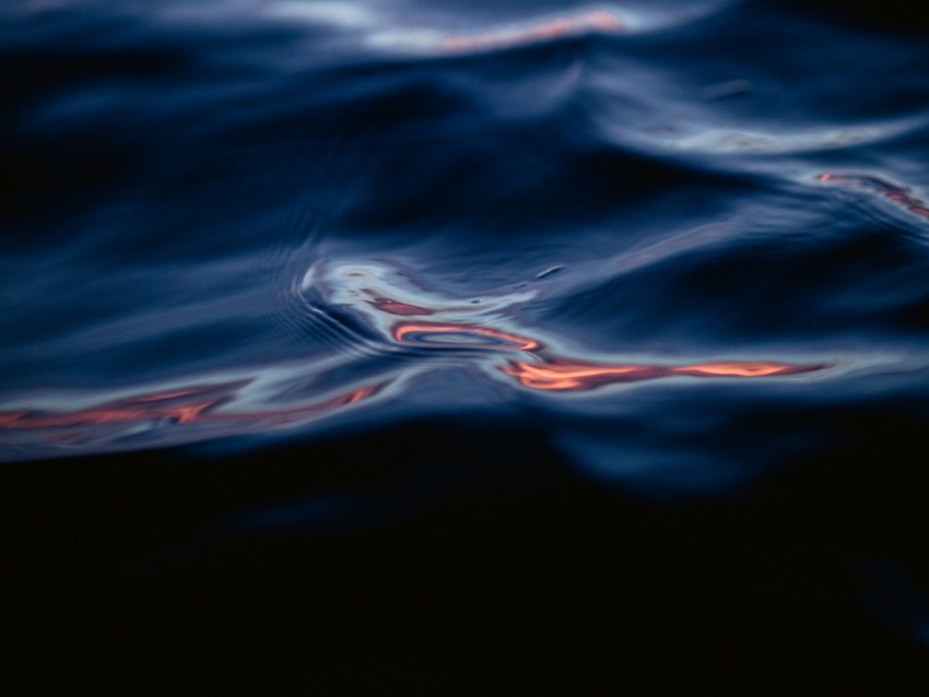 Water Waves Surface Wavy Dark Background