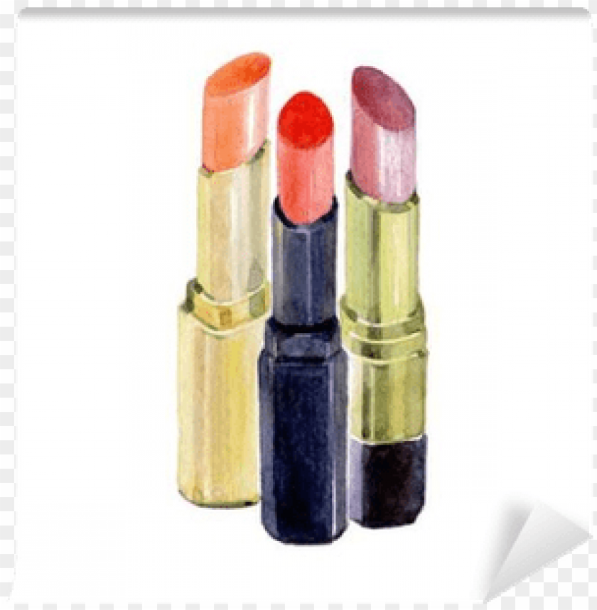 watercolor flower, lipstick, banner, care, isolated, bottle, pattern