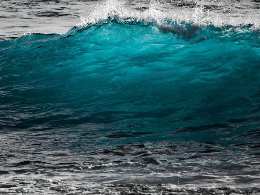 wave, sea, surf, ocean, foam, turquoise